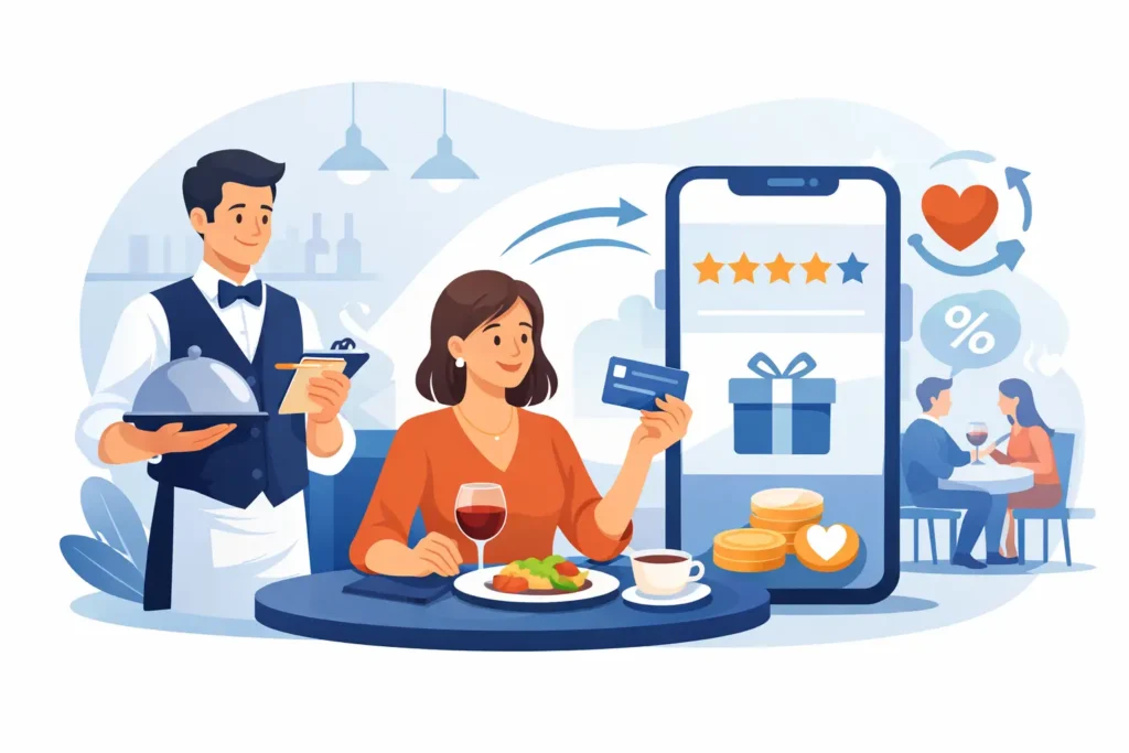 Sistema de fidelização de clientes no restaurante