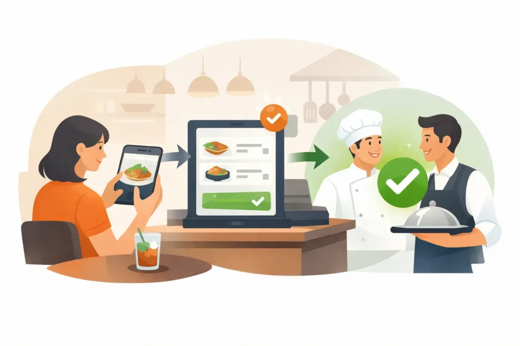 Como criar confirmação de pedidos no restaurante