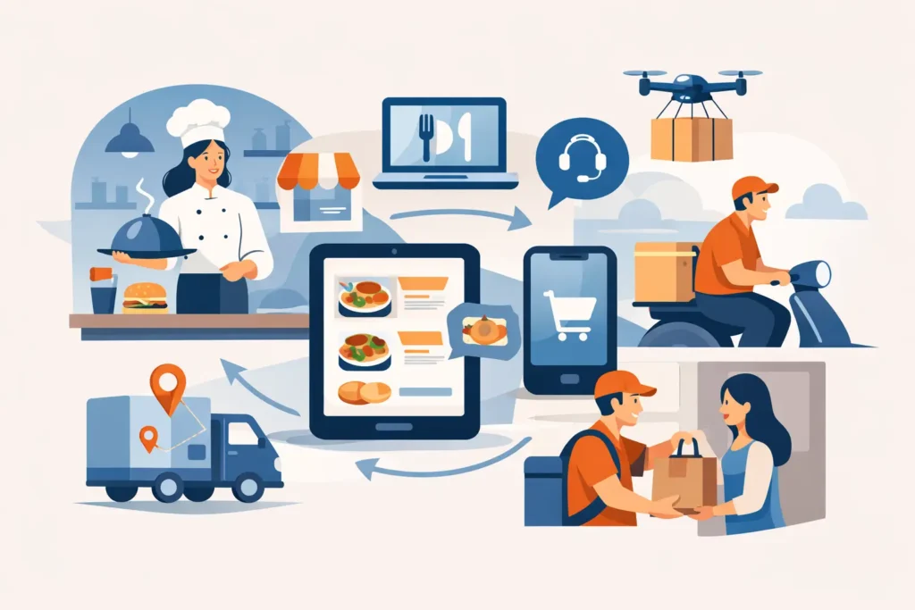 Guia de operação multicanal para restaurantes