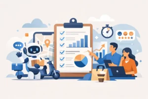 Avaliação chatbot delivery em 7 métricas