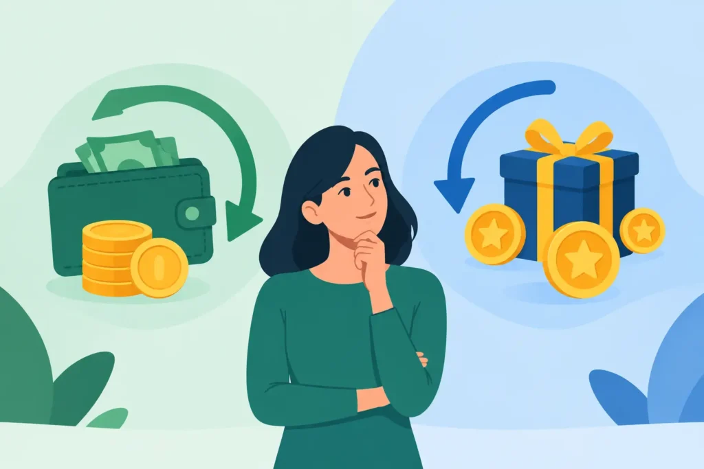 Cashback vs points loyalty: o que rende mais?