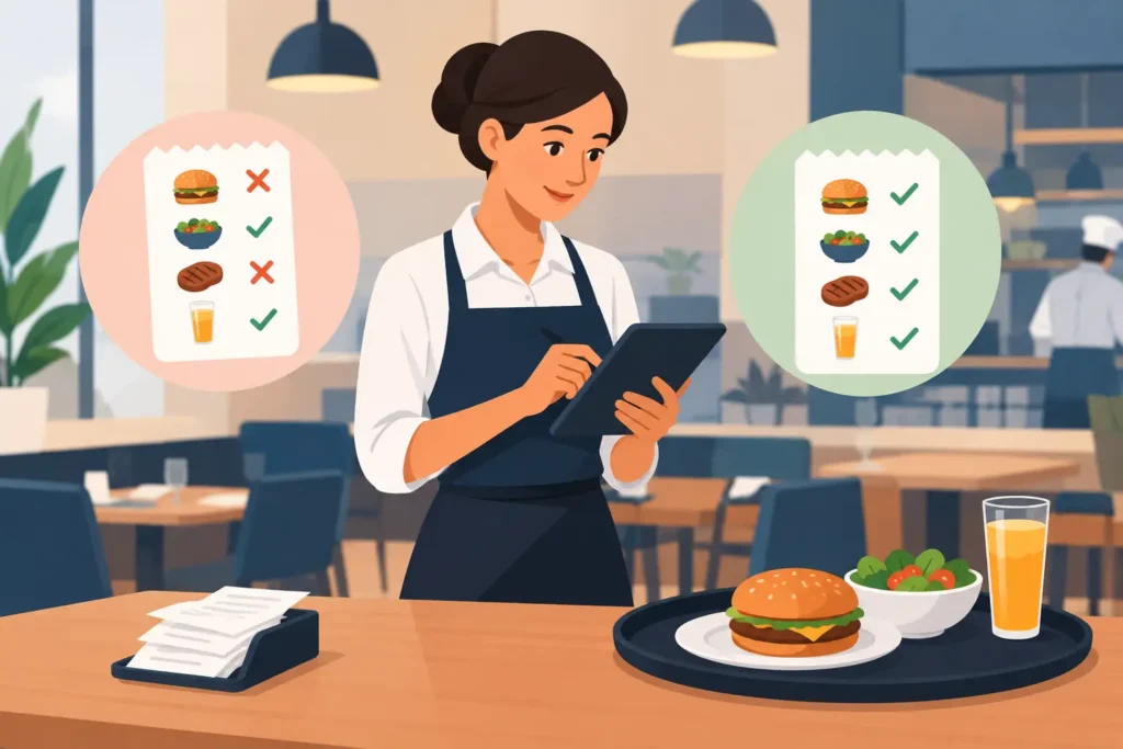 Como reduzir erros em comandas no restaurante