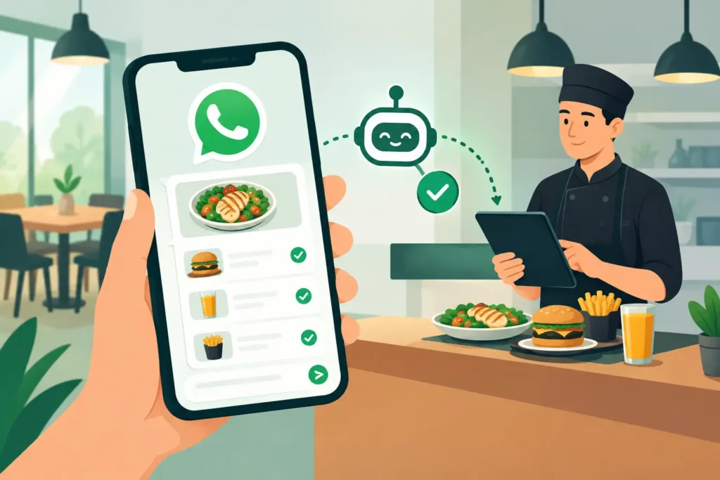 WhatsApp aceita pedidos automáticos no restaurante?